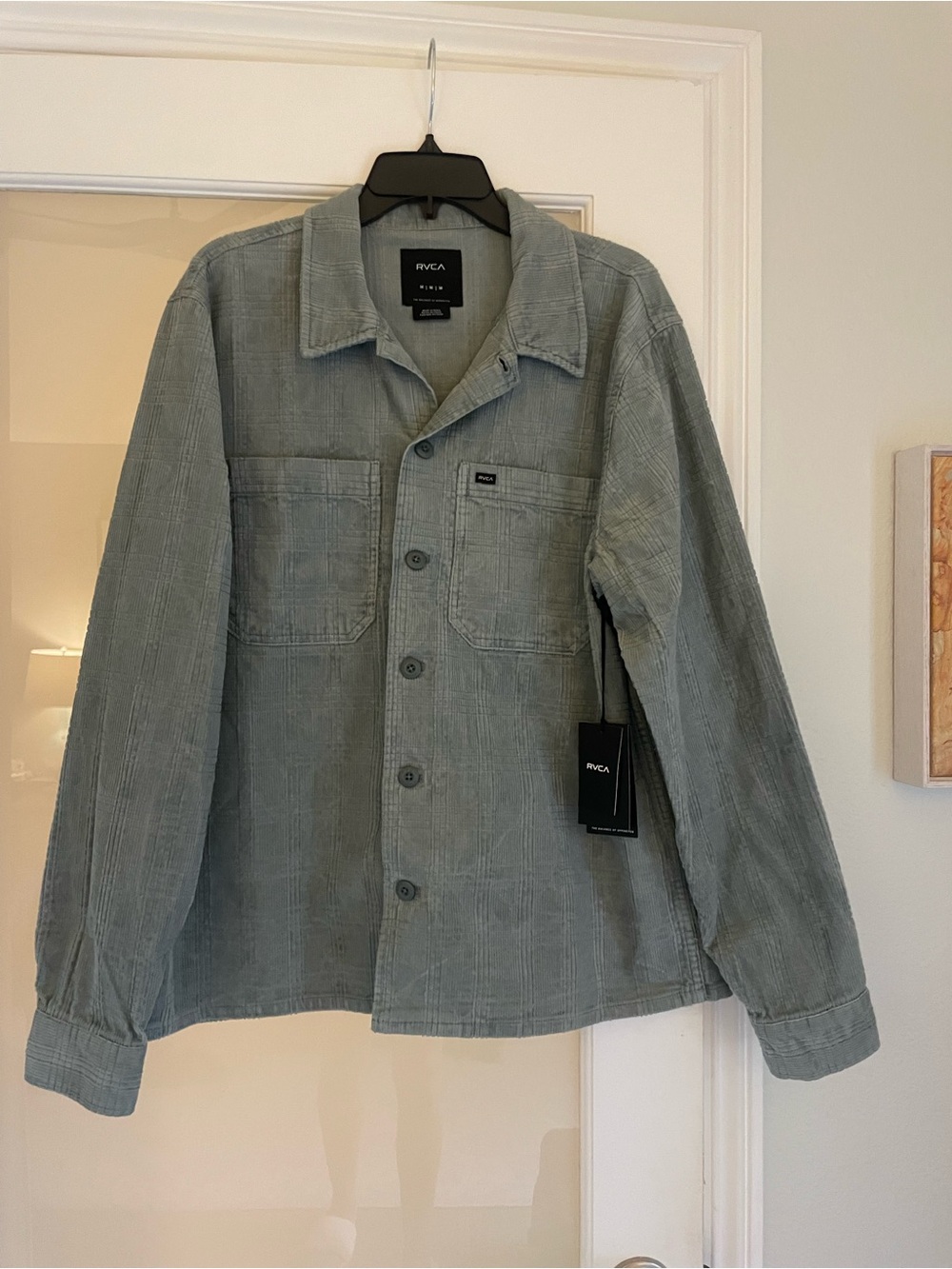 RVCA Courderoy Men's Blanket Shirt Adam’s Overshirt Jacket NWT Size Medium